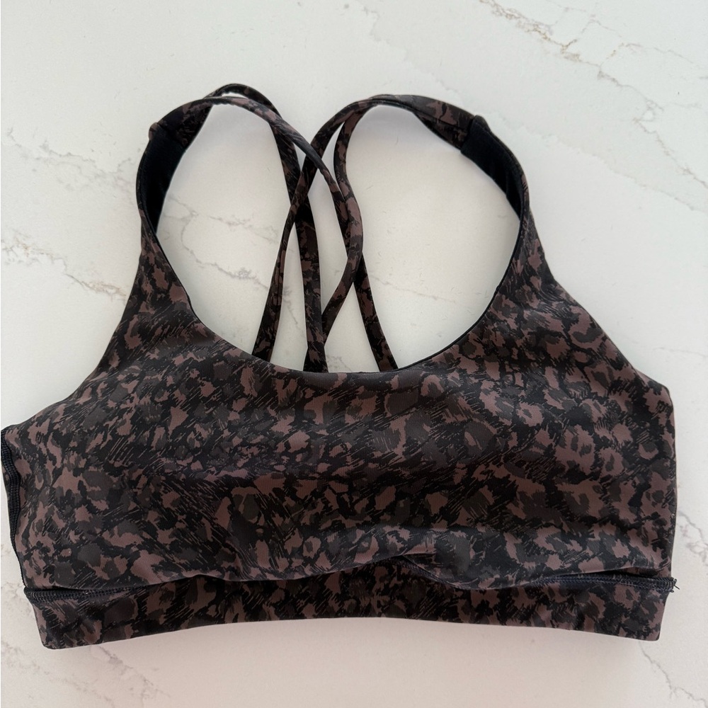 Black and Brown Women's Sports Bra